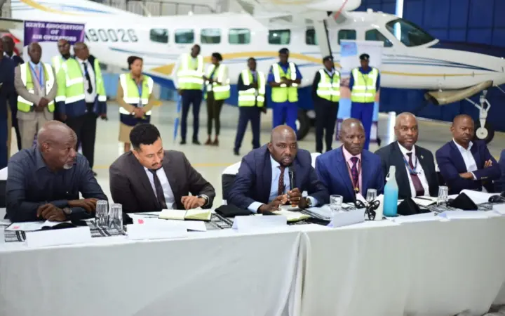 CS Hon. Kipchumba Murkomen, E.G.H. Meets with KAAO and Key Stakeholders at Wilson Airport
